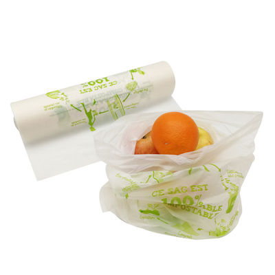 Sacchetti di prodotti biodegradabili a piatta parte Sacchetti di frutta e verdura compostabili su misura