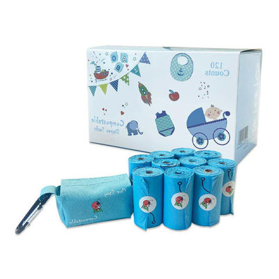 Buon prezzo Amido di mais compostabile in sacchetti a forma di nappy, confezionato in linea