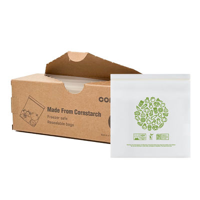 Buon prezzo Resina compostabile sacchetti ziplock sandwich sacchetti resealable SGS FDA certificato in linea