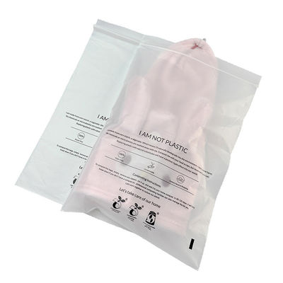 Buon prezzo Borse di abbigliamento a ziplock compostabili su misura per imballaggi ecologici in linea