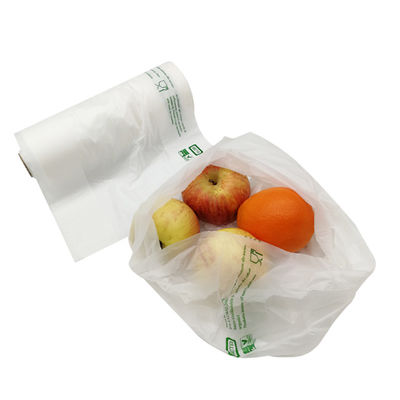 Buon prezzo Sacchetti di prodotti a base di amido di mais biodegradabili a misura per frutta e verdura in linea
