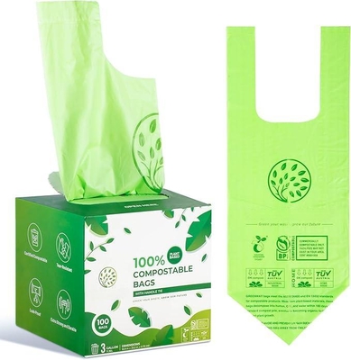 Buon prezzo Sacchi per rifiuti con manici a cravatta compostabili ed ecologici in linea