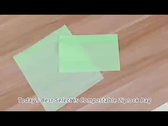 Resina compostabile sacchetti ziplock sandwich sacchetti resealable SGS FDA certificato